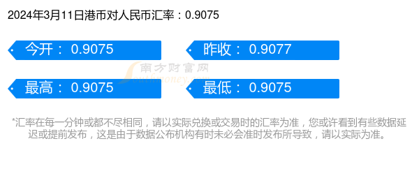 汇率港币对人民币(汇率港币对人民币11美元是多少)